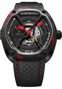 Dietrich OT-2 Red Forged Carbon Bezel Red