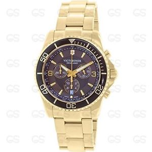 Victorinox Swiss Army Men's Maverick 241691 Gold Stainless-Steel Swiss Quartz Wa