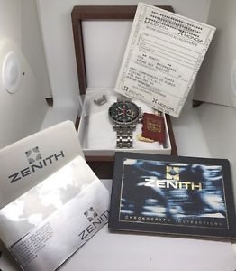 ZENITH El Primero RAINBOW FLYBACK ***ULTRA RARE FULL SET PARI NOS + BEZEL NEW***