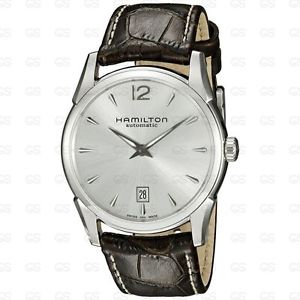Hamilton Men's H38515555 Jazzmaster Stainless Steel Automatic Watch with Brown L