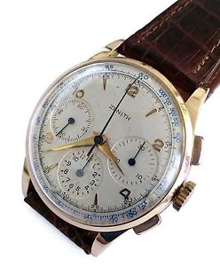 ZENITH CHRONO VINTAGE ROSE GOLD 18K CALIBRO 156 ANNI '50