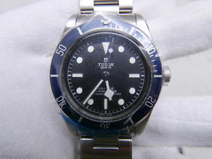 New 2016 Tudor Heritage Black Bay BLUE w/ Rivet Bracelet - 79230B - Worldwide SH