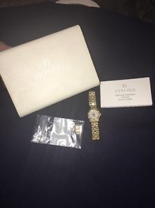 Women's 18kt Gold CONCORD  SARATOGA wristwatch With Diamond Studded Bezel