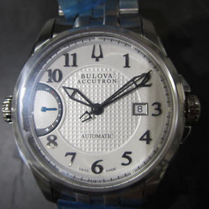 BULOVA ACCUTRON SWISS MEN'S WATCH AUTOMATIC SAPPHIRE ALL S/S ORIGINAL 65C110 NEW