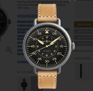Bell amp Ross Vintage Ww1 Mens W