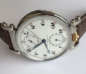 * HENRY MOSER CHRONOGRAPH POCKET WATCH MOVEMENT IN WRISTWATCH VIDEO!