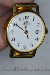 Lorenz 24mm Womens Wrist Watch 8'' 18K Gold 31.3 g Water Resistant EXCELLENT