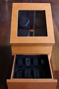 Orbita Varese Quattro Watch Winder Box + Bottom Drawer for 8 Watches