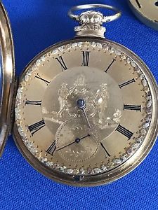 Antique Wm.Robinson Liverpool 18 K Gold  Fusee Key Wind Pocket Watch