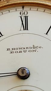 1874 (142 yr Old) E. Howard & Co Boston  14k gold filled Series VI Pocket Watch