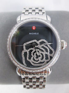 NEW Michele Black MOP Diamond Jardin CSX Limited Edition Watch MW03T01A1994 NIB