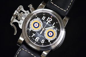 Free Shipping Pre-owned GRAHAM Chronofighter Overload Black Limited Edition 250