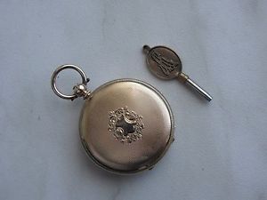 ANTIQUE Lady VACHERON CYLINDRE HUIT RUBIS SWISS MADE GOLD POCKET WATCH key wind