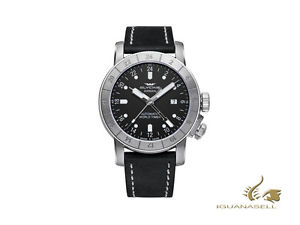 Glycine Airman 44 Automatic Watch, GL 293, GMT, Black, GL0056