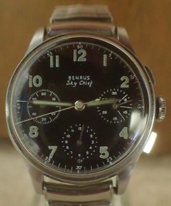 VERY RARE & SOUGHT AFTER 1940'S BENRUS SKY CHIEF!! FULLY SERVICED!!