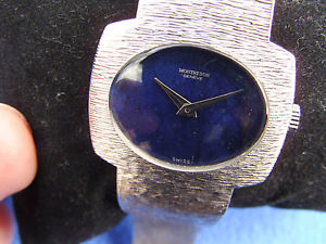 Wertvolle  Designer Damen Uhr mit Schmuckband, 18 Karat / 750 Weißgold, ca 48 Gr