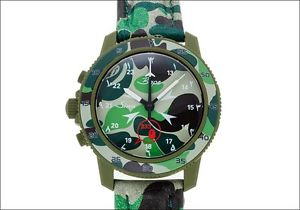 A Bathing Ape by Sinn EZM 1 EZM1 Ref 503 Cal 5100 2002 100 Limited Watch Rare