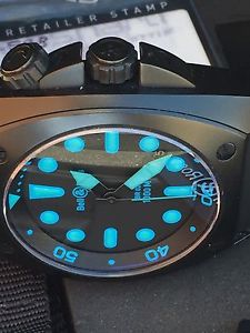 Bell & Ross BR02 Carbon  Pro Divers Automatic Watch 1000m Ltd Ed Blue warranty