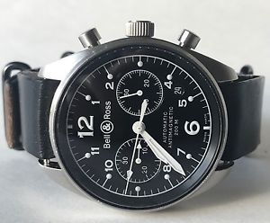 Bell & Ross BR 126 Vintage Military Heritage Wrist Watch for Men