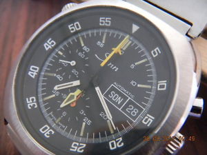 Vintage Rare NOS SINN 140 GMT cal 5012 Sought After Moon Chronograph
