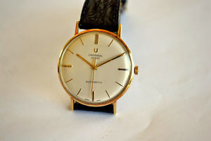VINTAGE CHRONOGRAPH  UNIVERSAL GENEVE MICROTOR 14 K MINT  7912 3019 1039 516