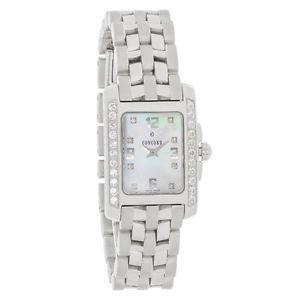 Concord Sportivo Ladies Diamond Stainless Steel Swiss Quartz Watch 0310412