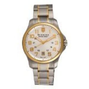 Victorinox Swiss Army Silver Stainless Band White Dial - Men's Watch 241362