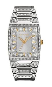 Wittnauer WN3036 Crystal Pave Setting Stainless Steel Men's Watch