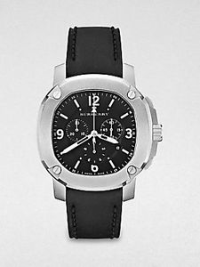 Burberry Britain Octagonal Stainless Steel Chronograph Watch - Stainless Steel-B