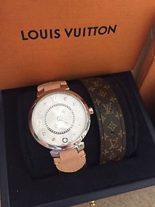 Louis Vuitton Tambour Slim Brun 33 Watch for Women - Brand New in Box - MINT!!