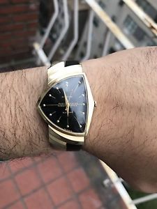 Vintage 14k Yellow Gold Hamilton Ventura Electric Watch US Made All Original