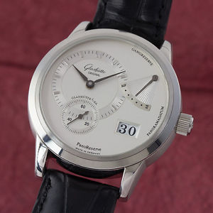 GLASHÜTTE ORIGINAL PANORESERVE HANDAUFZUG HERRENUHR 65-01-02-02-04 VP: 9800,- €
