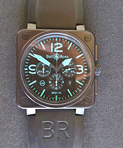 Bell & Ross BR01-94 SBLU Limited Edition Automatic Chronograph Watch