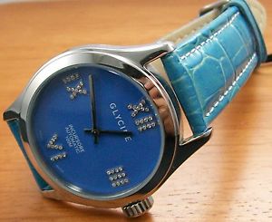 Glycine Incursore 44mm Diamant Montre Automatique 3821. 18RDP Bleu