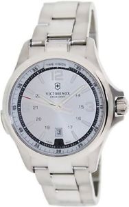 Victorinox Swiss Army Men's Night Vision 241571 Silver Stainless-Steel Swiss Qua