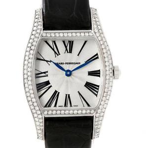 Girard Perregaux Tortue Stainless Steel Diamond Ladies Watch 2656