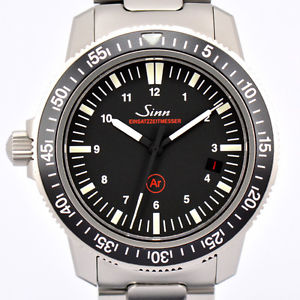 Auth Sinn 603.EZM-3 Stainless Steel 500m waterproof Authentic Men's Watch #H6550