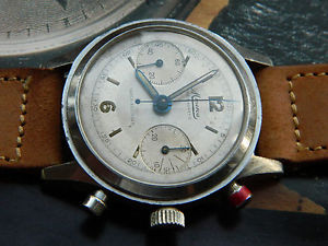 VINTAGE 1942 MINERVA MILITARY OFFICERS PILOT CHRONOGRAPH  WATCH
