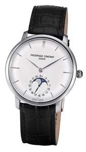 Free Shipping Pre-owned Frederique Constant SLIMLINE MOONPHASE FC-705S4S6 SS