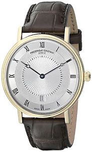 Frederique Constant Men's Slim Line Gold-Tone Stainless Steel Swiss Automatic Wa
