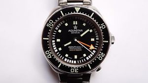 AQUASTAR Benthos 1 I Professional 1000m Diver Large Vintage Automatic Watch