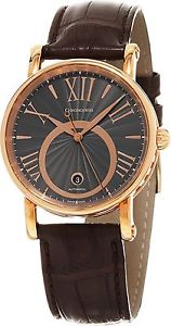 Chronoswiss Soul Brown Leather Strap Charcoal Dial Rose Gold Automatic Swiss Wat