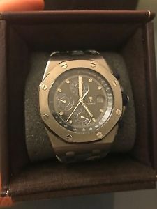 UNIQUE Audemars Piguet Royal Oak Offshore Titanium with 2 Extra Custom Straps!