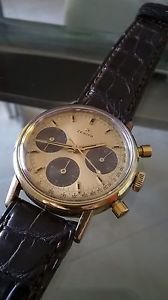 Zenith  vintage watch 146 HP gold plated panda dial 1960s Rare!