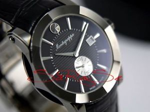 MONTEGRAPPA NERO UNO OROLOGIO NERO OTTAGONALE DELSTAHL ALLOGGIO NUOVO/SIGILLATA