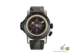 Glycine Airman Airfighter Automatic Watch, GL 754, GMT, PVD, 46mm, GL0048
