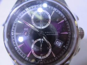 HAMILTON JAZZ MASTER MEN'S WATCH AUTOMATIC ALL S/S SAPPHIRE SWISS H32616133 NEW