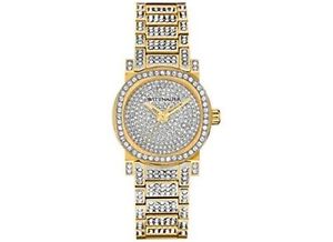 Women's Wittnauer Quartz Watch Gold Tone Stainless Steel with Crystal Accents an