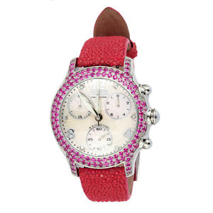 Effy Diamond/Pink Sapphire 3.45 Tcw Mother-of-Pearl Dial Ladies Watch Z00Z228DPO