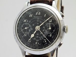 VINTAGE MARVIN MILITARY CHRONOGRAPH WRIST WATCH 1940's